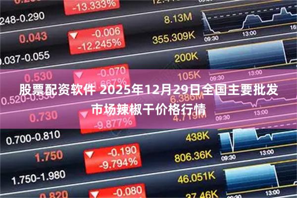 股票配资软件 2025年12月29日全国主要批发市场辣椒干价格行情